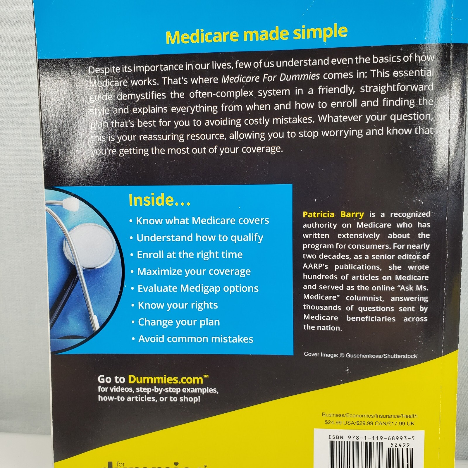 Medicare For Dummies AARP PAPERBACK – 2021 by Patricia Barry 4th Edition