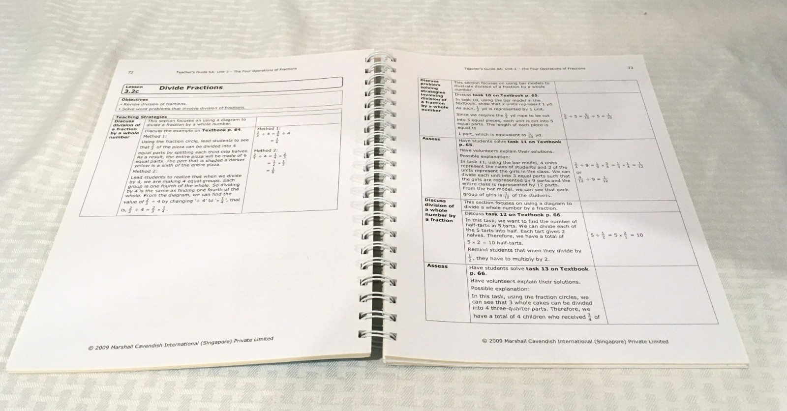 PRIMARY MATHEMATICS TEACHER’S GUIDE / STANDARD EDITION / 6A / SPIRAL BOUND