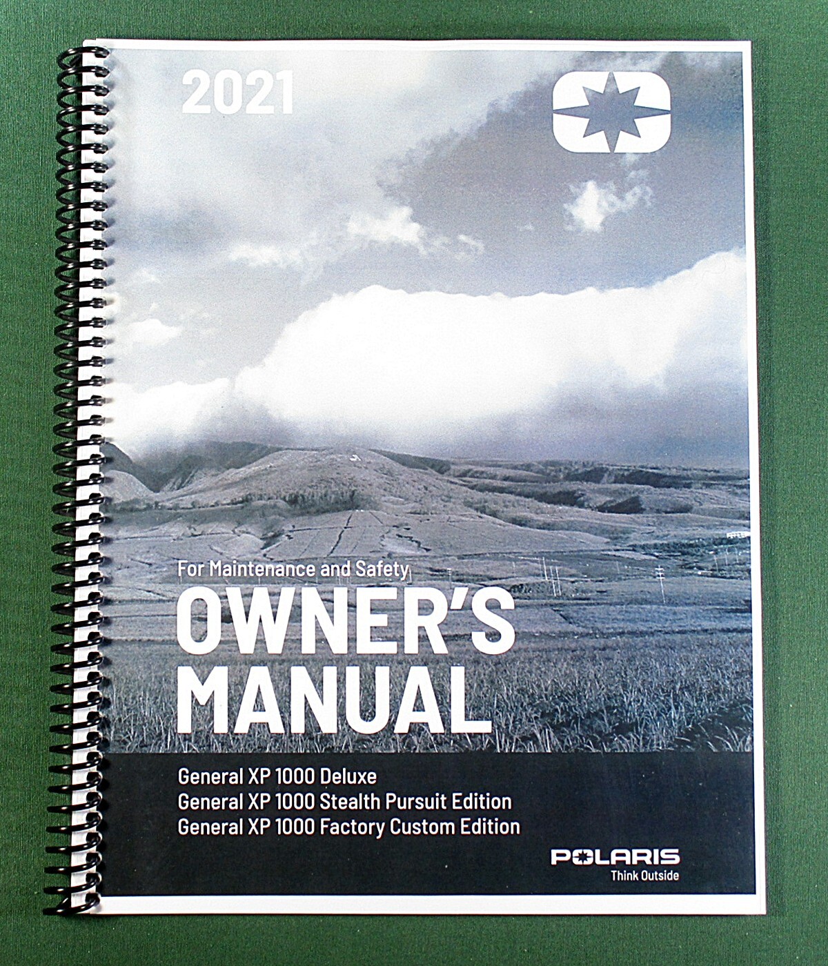 2021 Polaris General XP 1000 Deluxe Owner’s Manual: Full Color & Clear Covers!