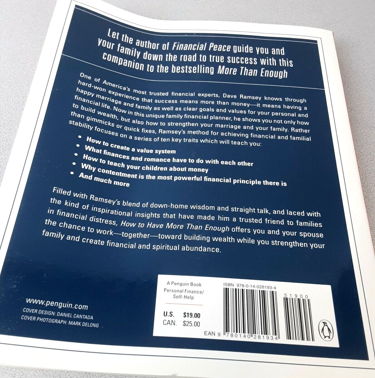 Dave Ramsey How To Have More Than Enough Paperback 2000 (BK24)