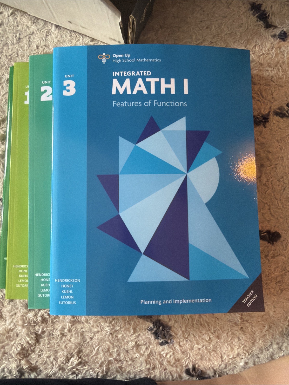 Open Up High School Mathematics Integrated Math 1 Teacher Edition COMPLETE