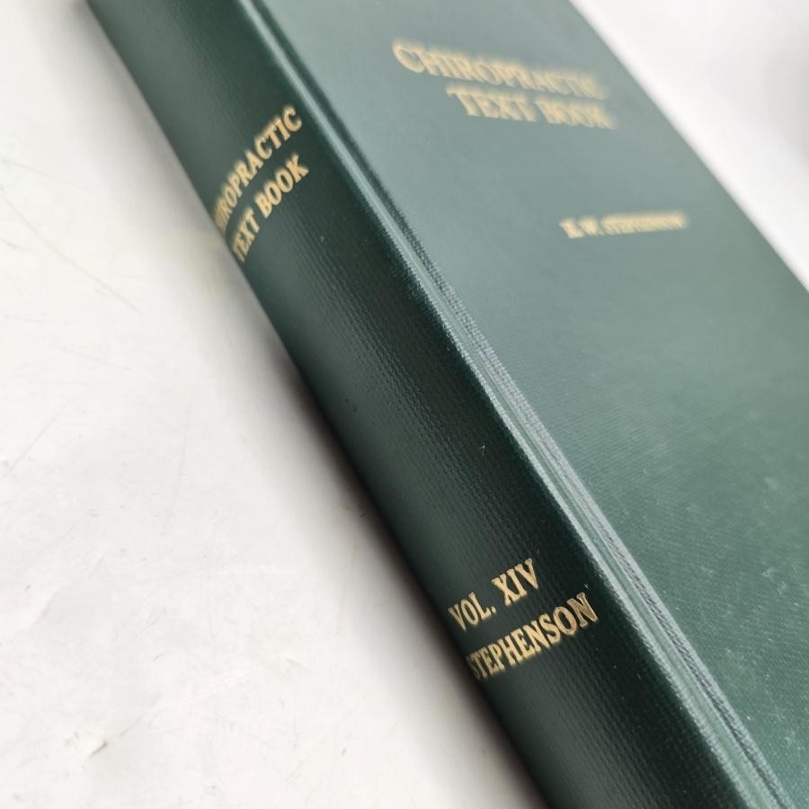 Chiropractic Textbook Ralph W Stephenson Green HB HC Book Palmer 1948 Vintage