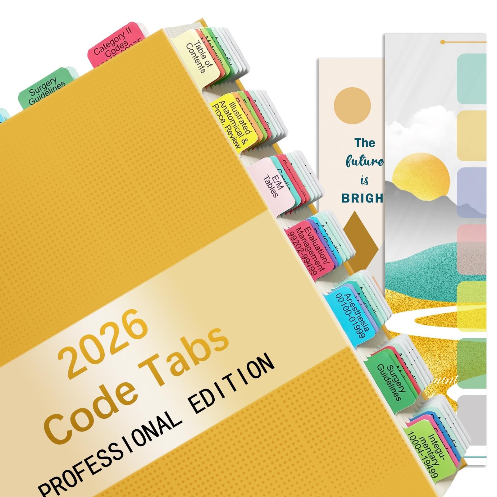 2026 CPT Professional Edition Index Tabs – 96 Color-Coded, Laminated Bookmarks &