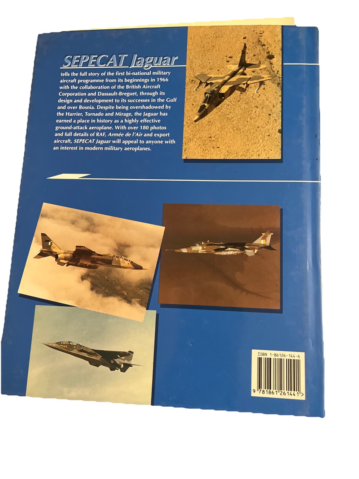 Sepecat Jaguar by Andy Evens 1998, Hardcover Dust Jacket