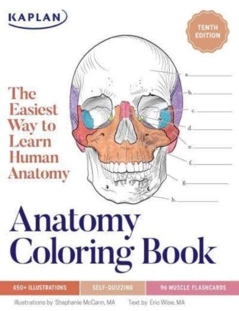 Anatomy Coloring Book with 450 Realistic Medical by Eric Wise PAPERBACK