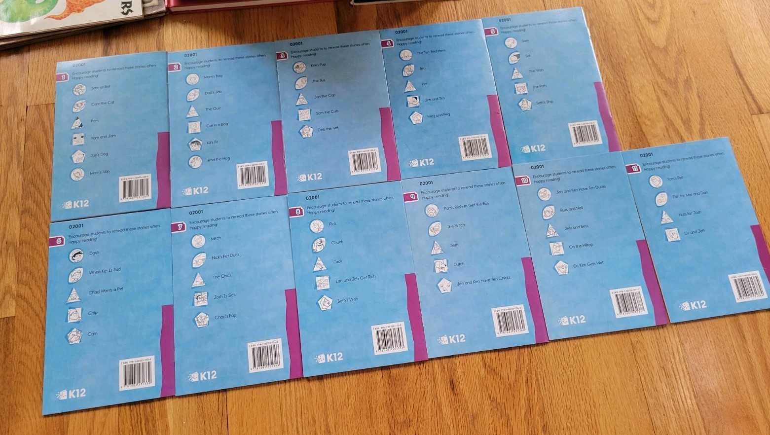 K12 PHONICS WORKS READERS BASIC LOT OF 11, Volumes 1-11