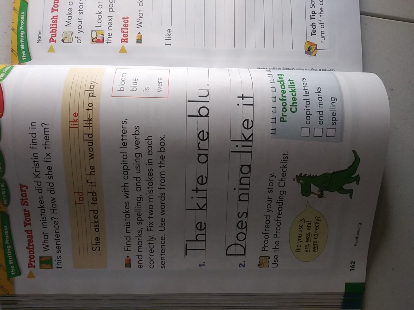Unused Houghton Mifflin English 1st Grade Homeschool Homework. Workbook