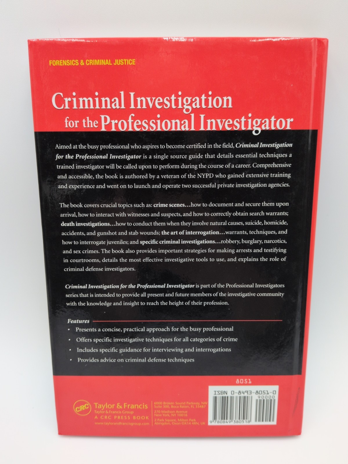 Criminal Investigation for the Professional Investigator by Sonne: New