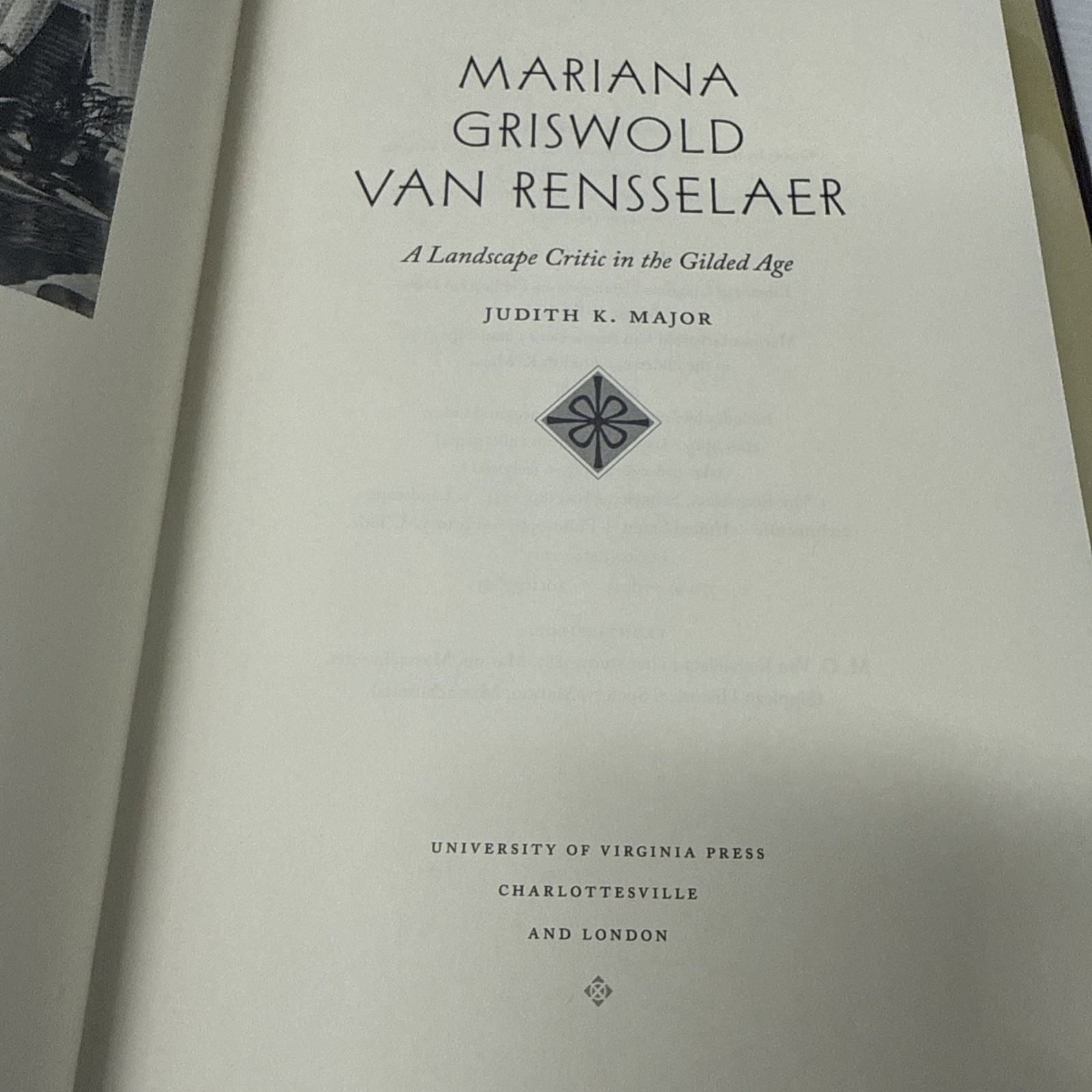 Mariana Griswold Van Rensselaer: A Landscape Critic in the Gilded Age,Major 2013