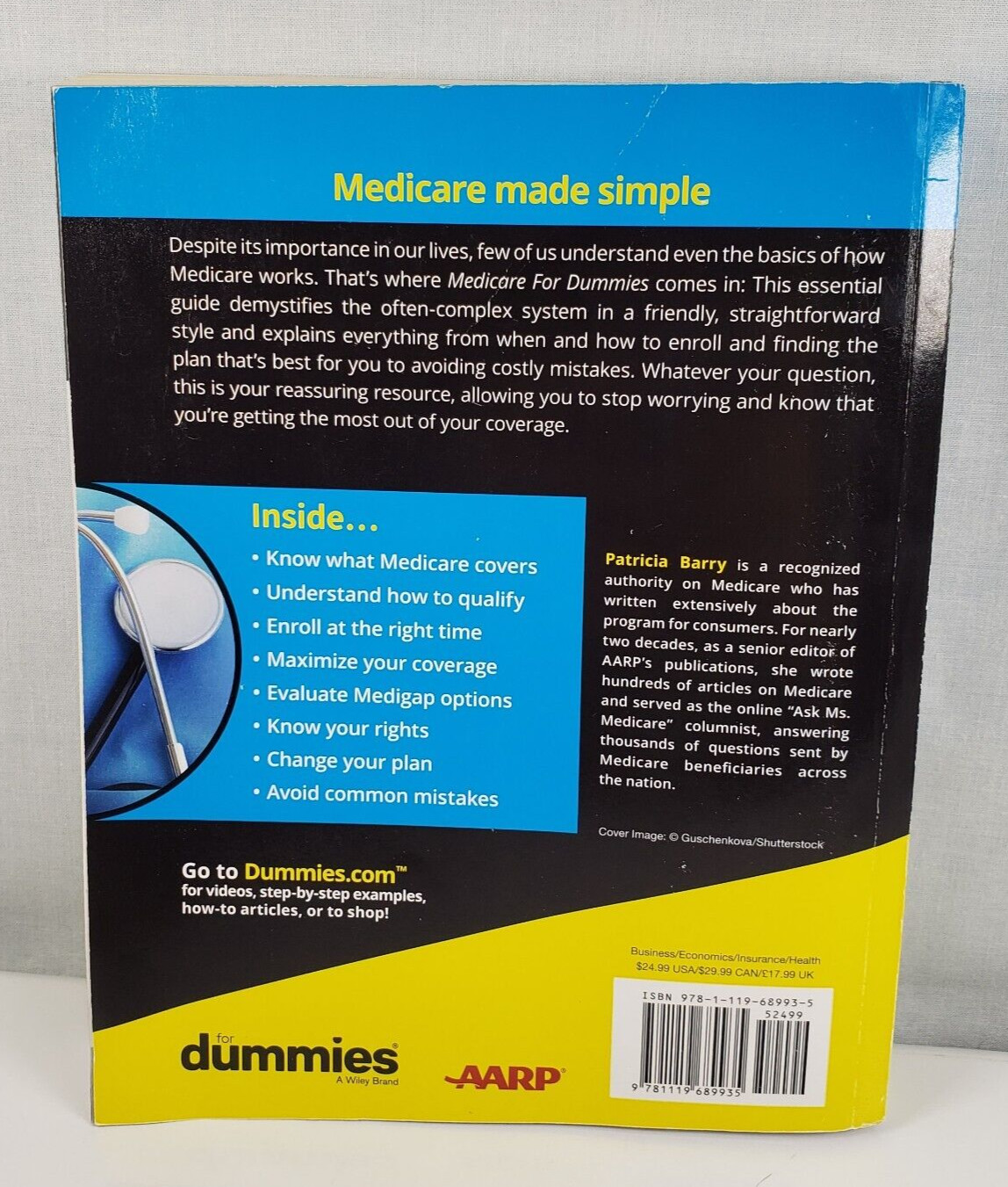 Medicare For Dummies AARP PAPERBACK – 2021 by Patricia Barry 4th Edition