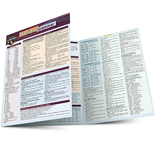 ITALIAN GRAMMAR: A QUICKSTUDY LAMINATED LANGUAGE REFERENCE By Del Sally-ann Vino