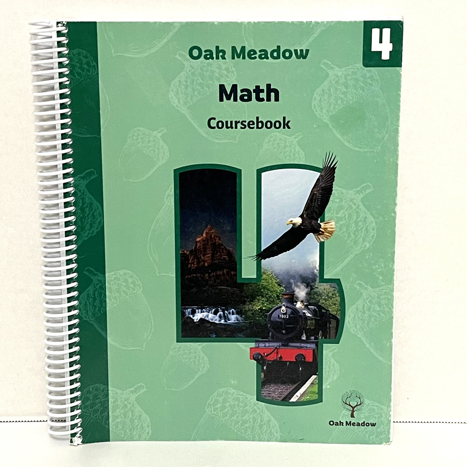 Oak Meadow Math Coursebook Grade 4 Educational Spiral Textbook READ DESCRIPTION!