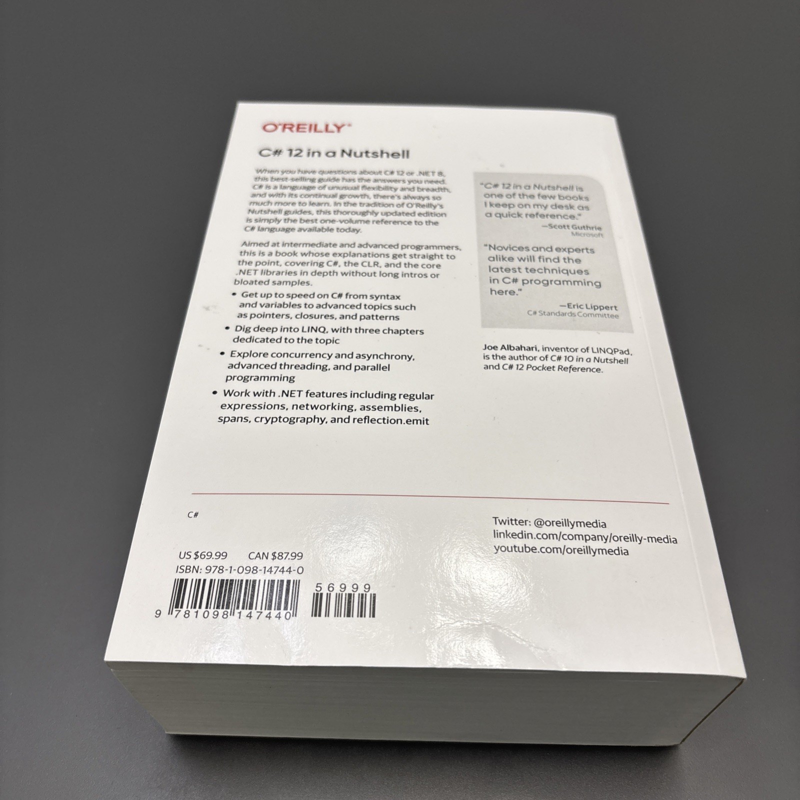 C# 12 in a Nutshell : The Definitive Reference, Paperback by Albahari, Joseph…